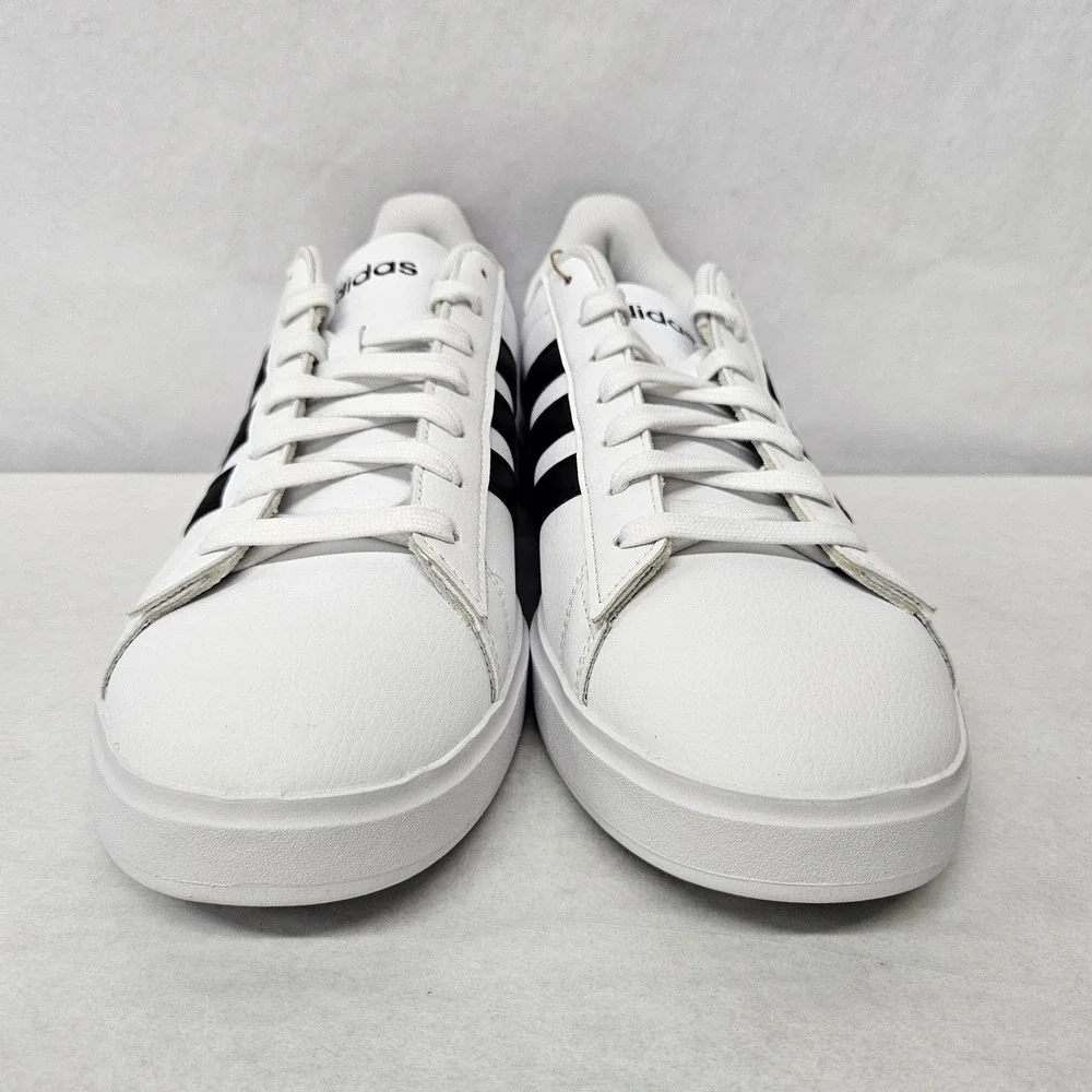 Adidas Grand Court 2.0 Tennis Sneakers GW9195 White Black Mens Size 9.5